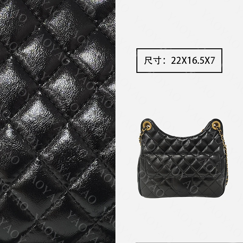 手工真皮女包  经典款天猫精灵单肩斜跨菱格包