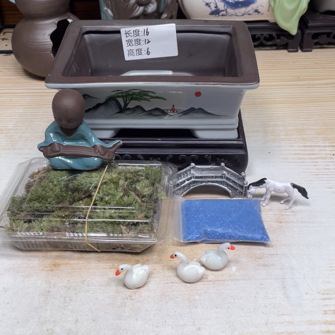 紫砂花盆陶瓷艺术花盆陶瓷