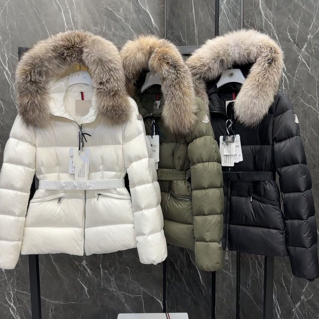 （杨嬷嬷）冬季新款羽绒服狐狸鸭绒毛领收腰加厚修身短款外套显瘦