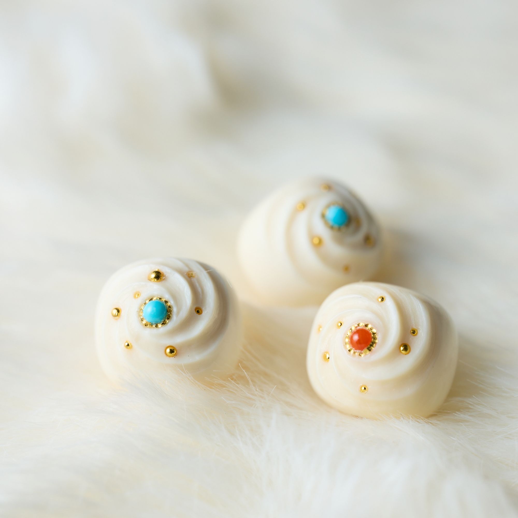 【星璇】猛犸牙雕刻设计款老型珠配饰文玩配珠9.8mm