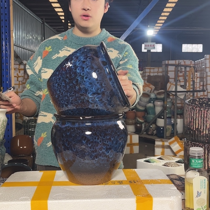 紫砂花盆宜兴紫砂粗陶花盆20/20