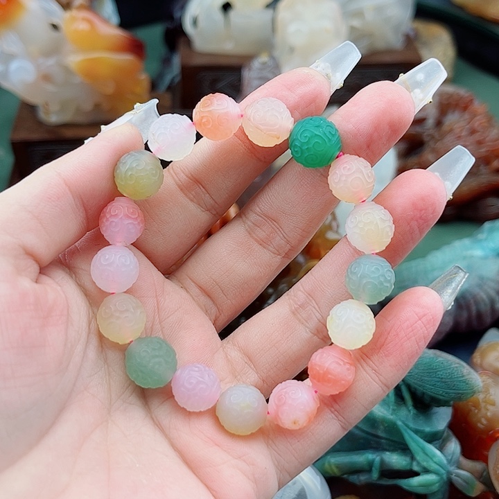 玛瑙吊坠未镶嵌龙*?