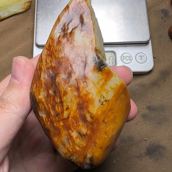 明***哥和田玉未镶嵌挂件