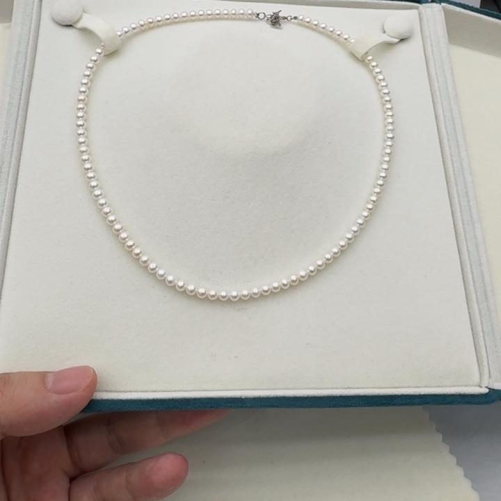 银S925镶嵌淡水珍珠耳饰275