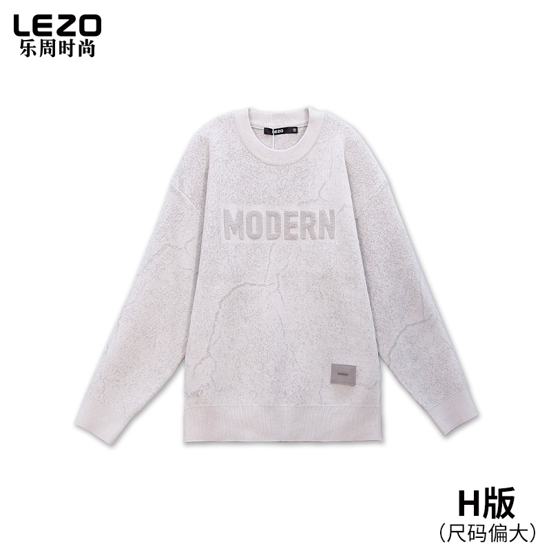 LEZO乐周时尚男装圆领毛衫L25306014