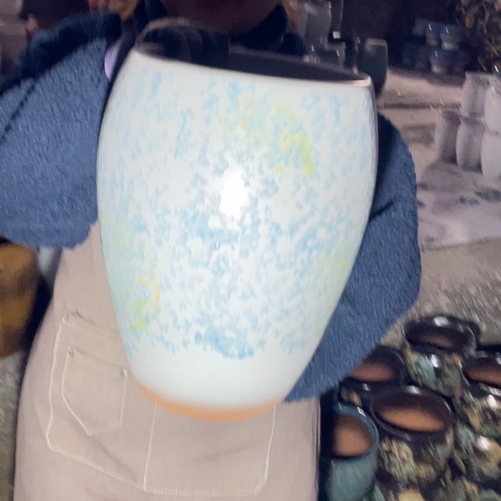 紫砂花盆口22高33瑕疵瑕疵