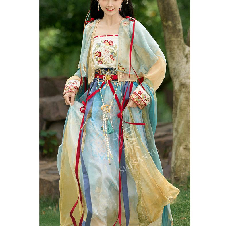 永夜星河十三同款妙言汉服星河日常春套装女虞书欣联名凌超仙薄款