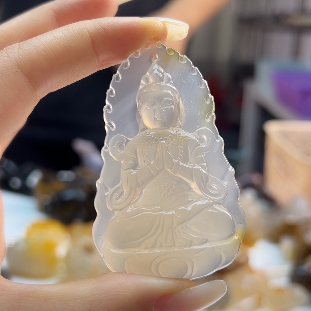 玛瑙/玉髓未镶嵌吊坠(不含链)