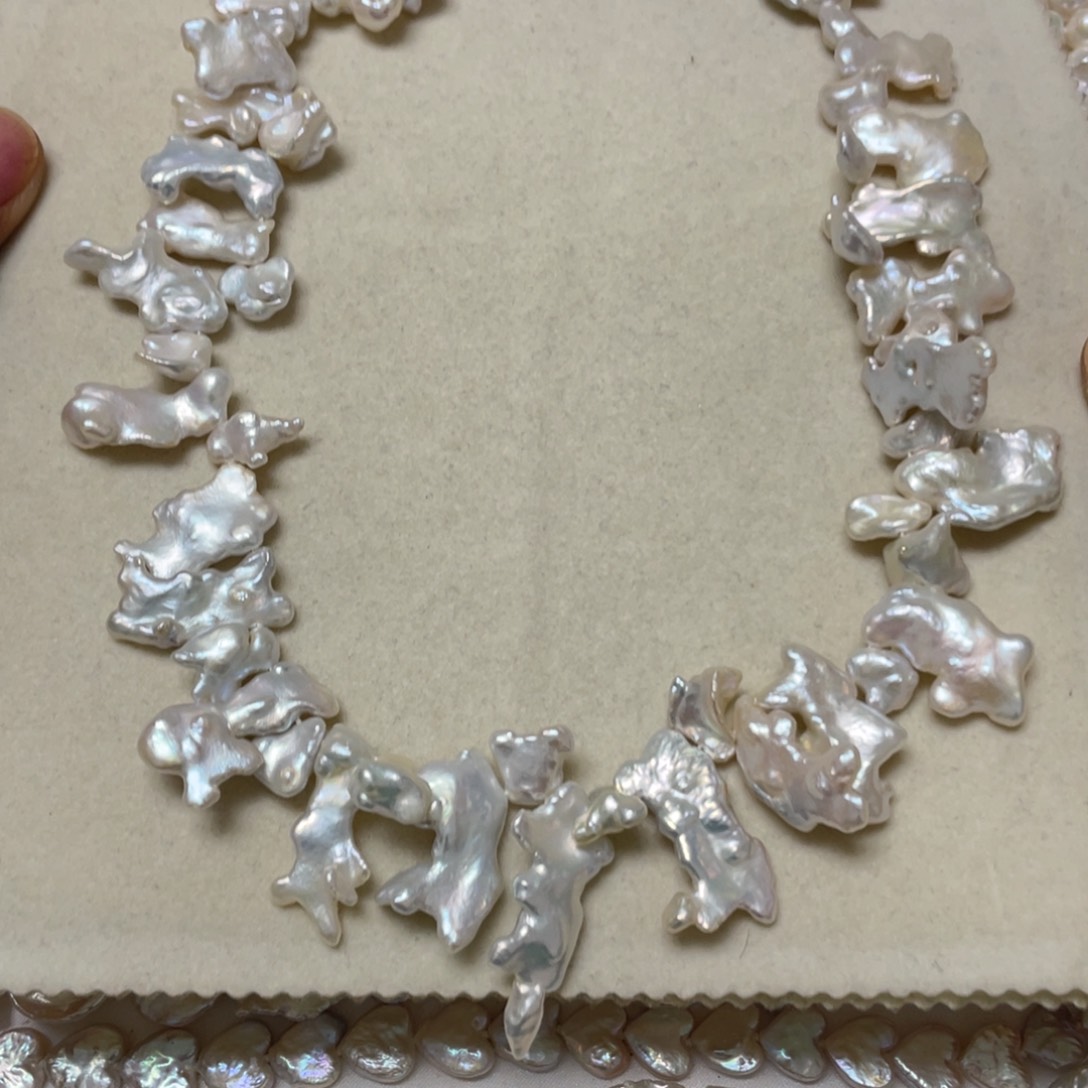 淡水珍珠颈饰银S925镶嵌