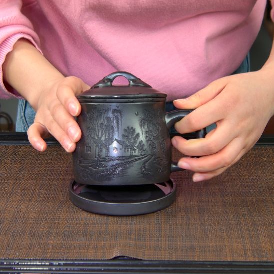 紫砂茶杯高货放漏