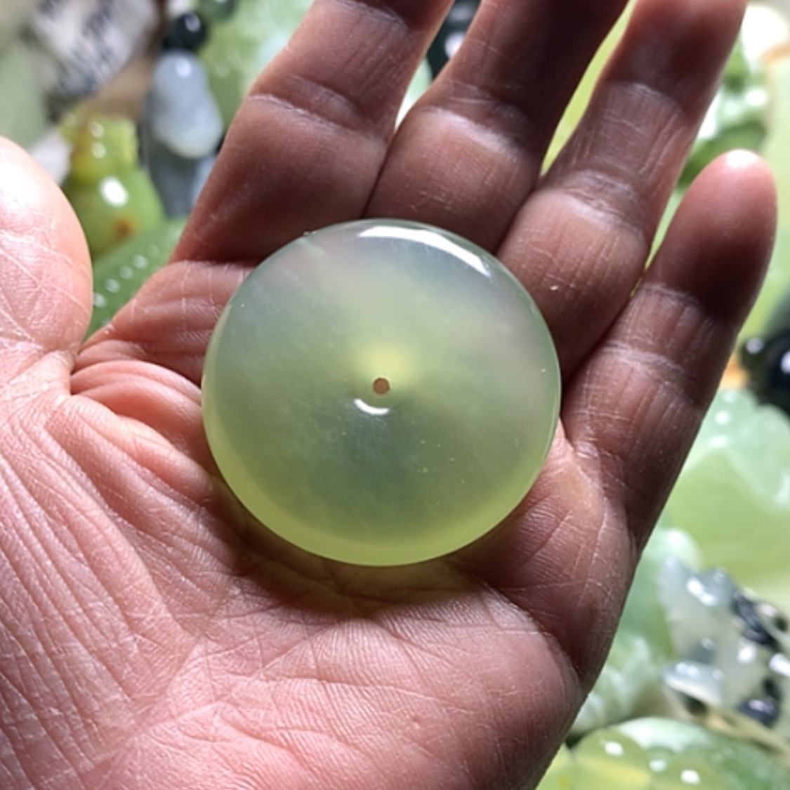 【闪购商品】合金蛇纹石玉颈饰