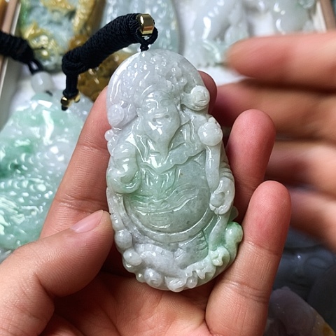 翡翠未镶嵌颈饰天然缅甸翡翠a货