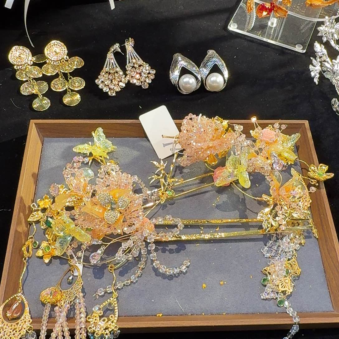 铁合金醋酸粉金配色两件套