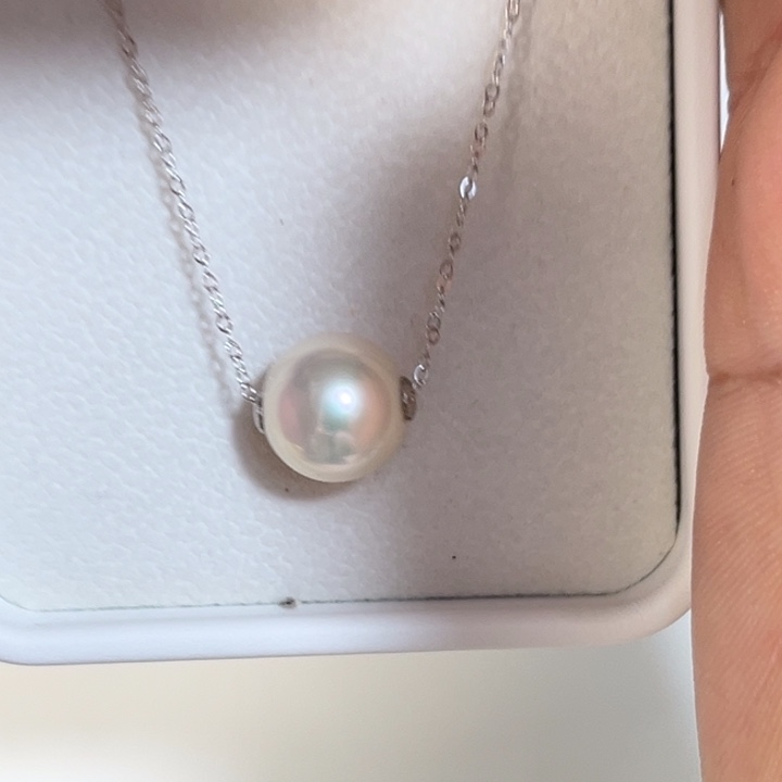 淡水珍珠颈饰银S925镶嵌一***椒