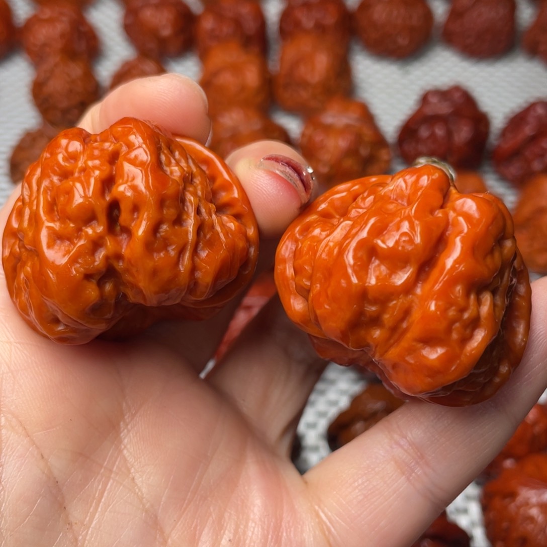 桃核吊坠文玩核桃 手把件 蛤蟆头 40