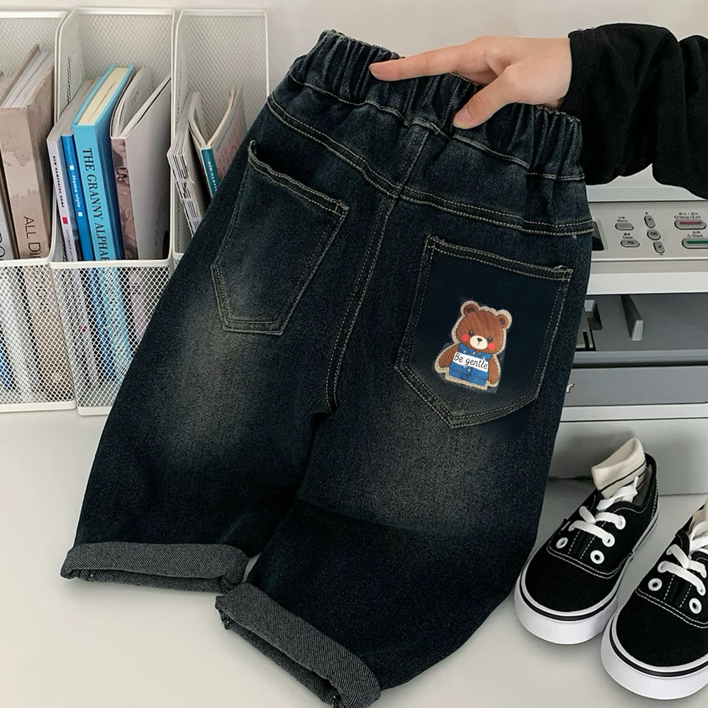 童装男童牛仔裤春秋季中小童宽松长裤儿童男孩宝宝帅气休闲裤潮流