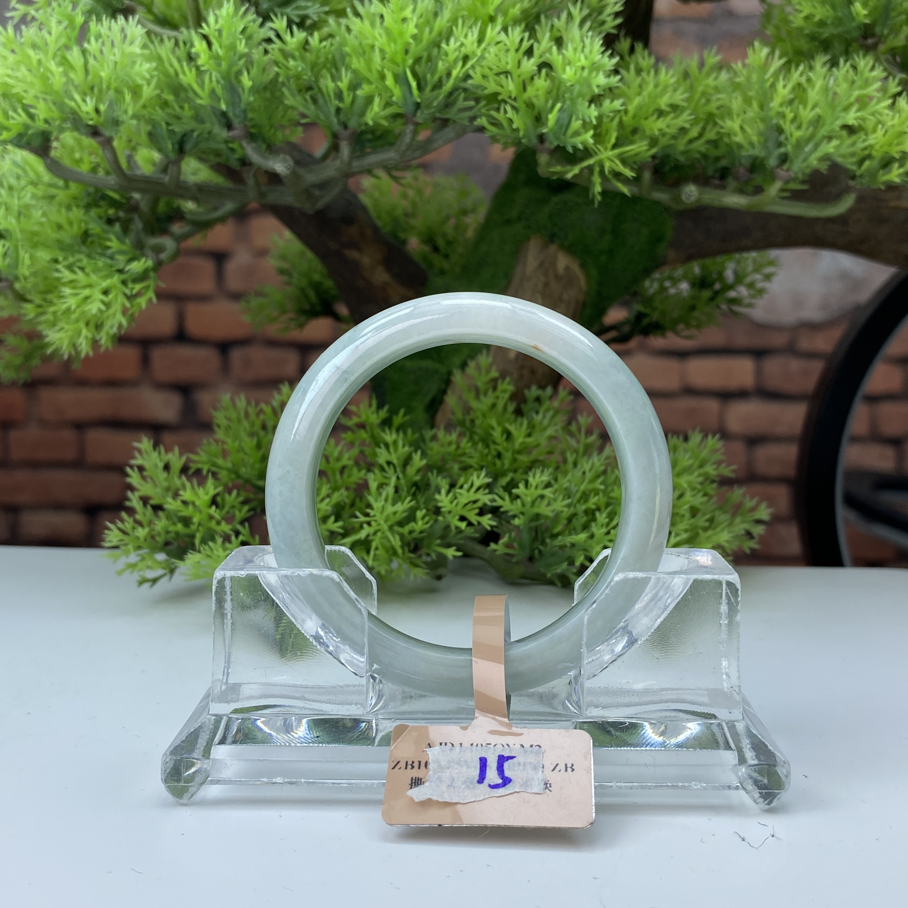 51【刀客砍价王】帅豪-天然缅甸A货翡翠手镯 (微瑕)  G15