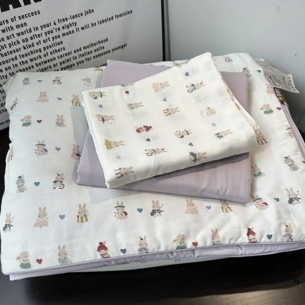【萌萌兔夏凉被】150四季柔软透气夏凉被空调被