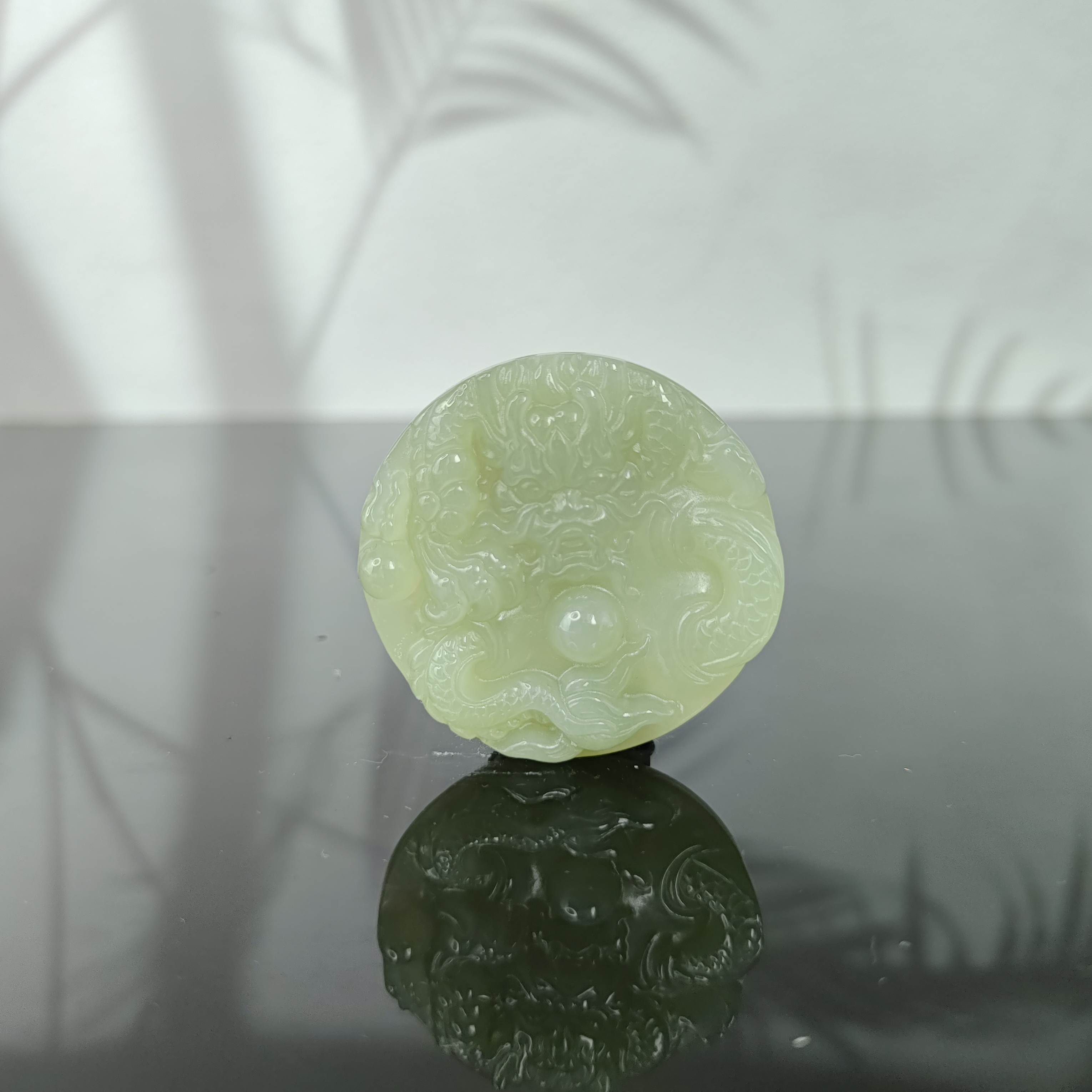 X和田玉龙腾四海吊坠2477