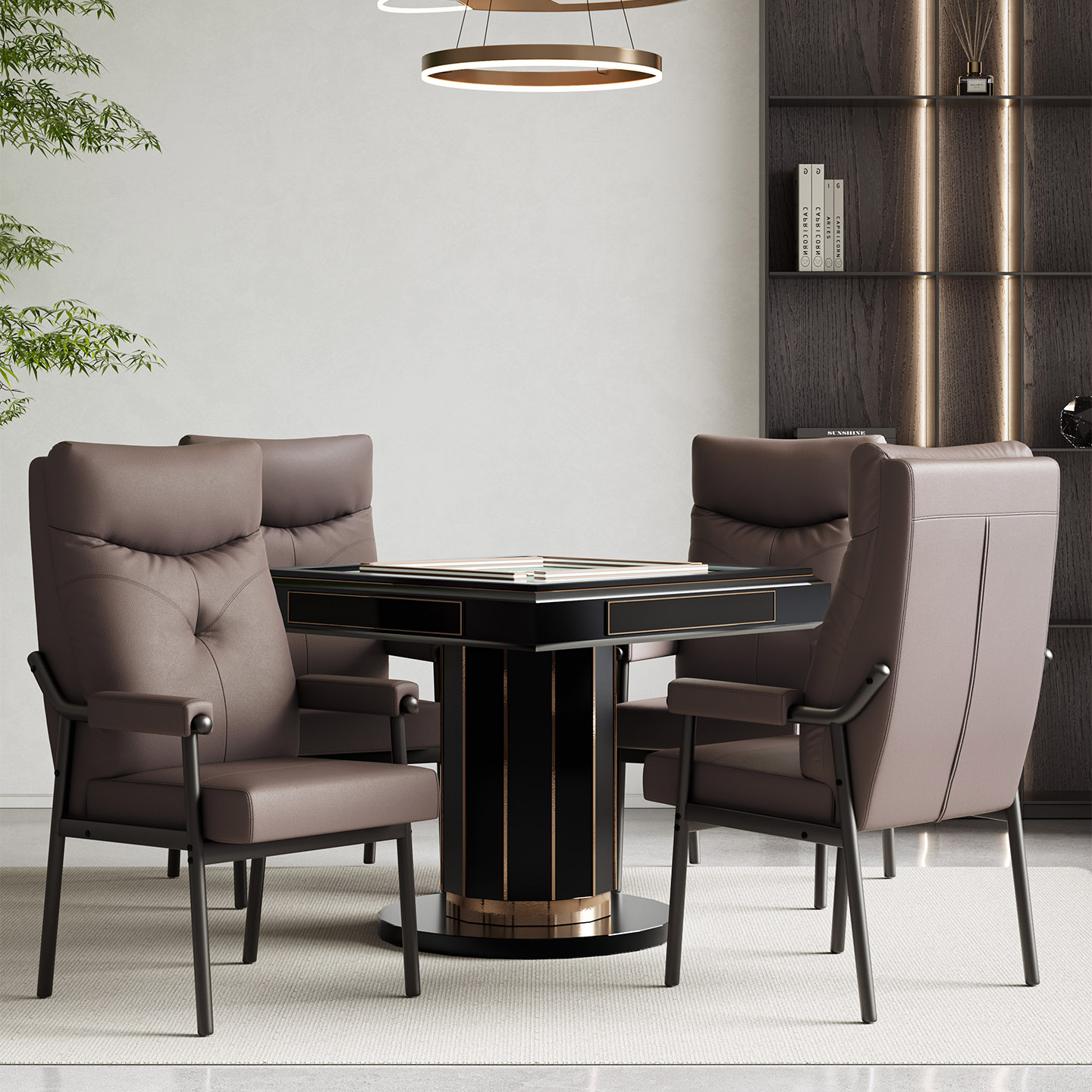 【强推】（旋转）沙发椅子坐垫轻奢棋牌椅麻将椅棋牌室家用椅麻将椅子