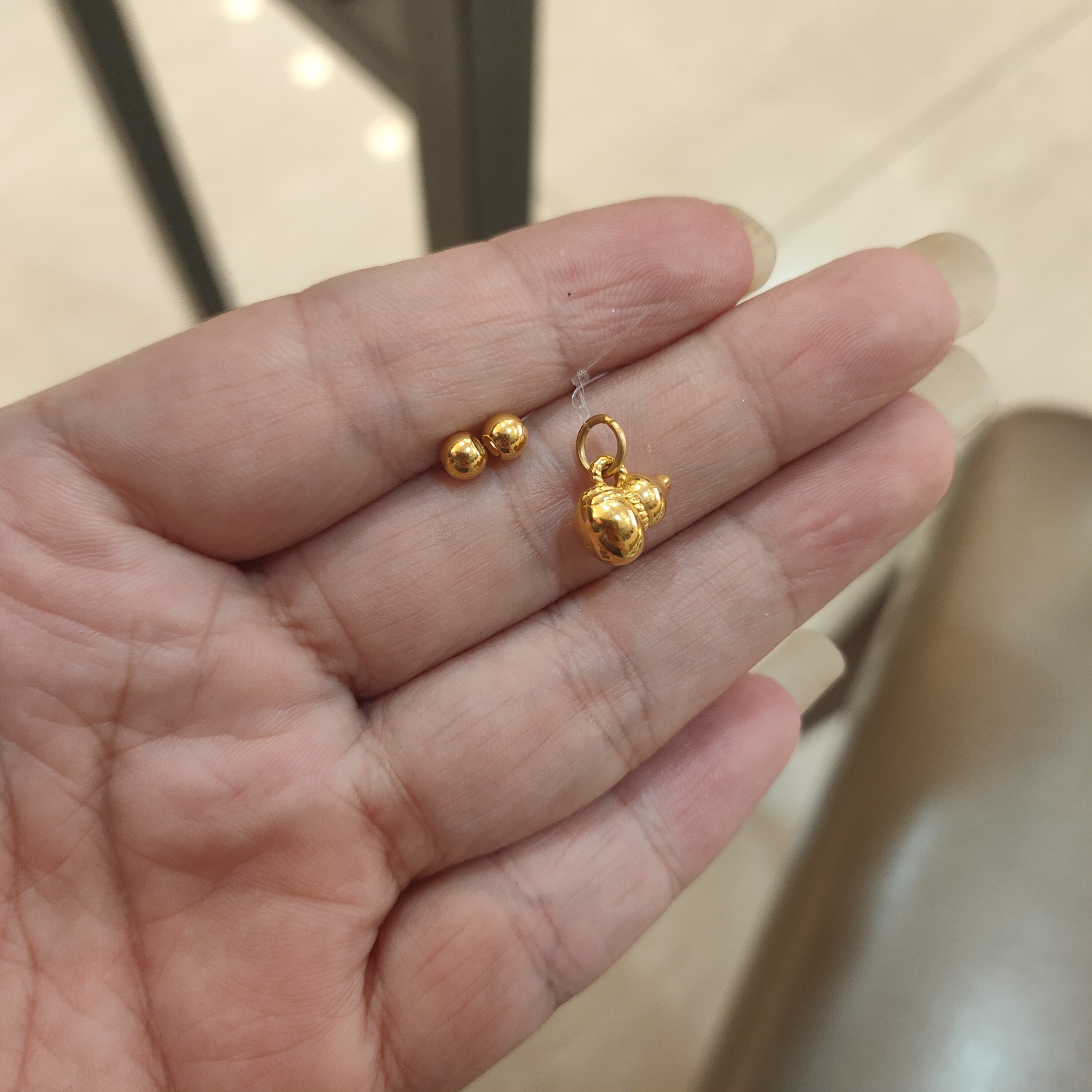 六桂福足金精美葫芦