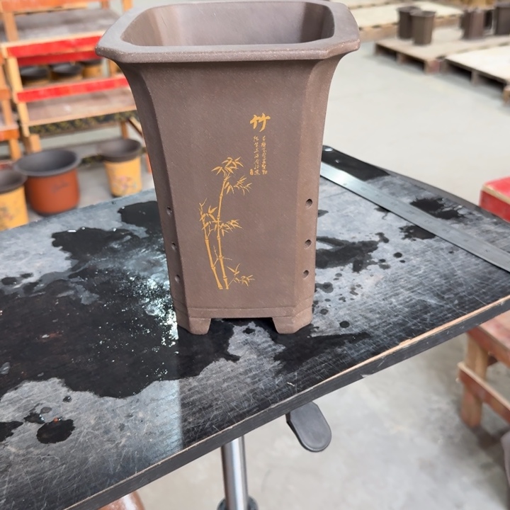 紫砂花盆 高度22口径16