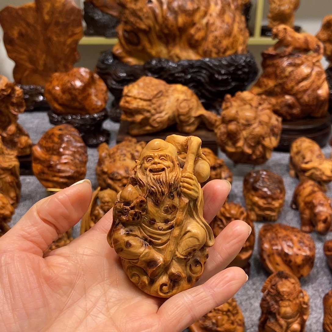 木崖柏陈化手把寿星