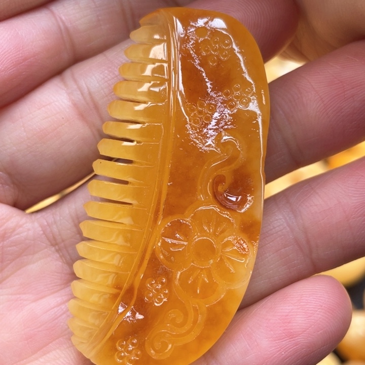 蜜蜡裸石未镶嵌蜜蜡吊坠