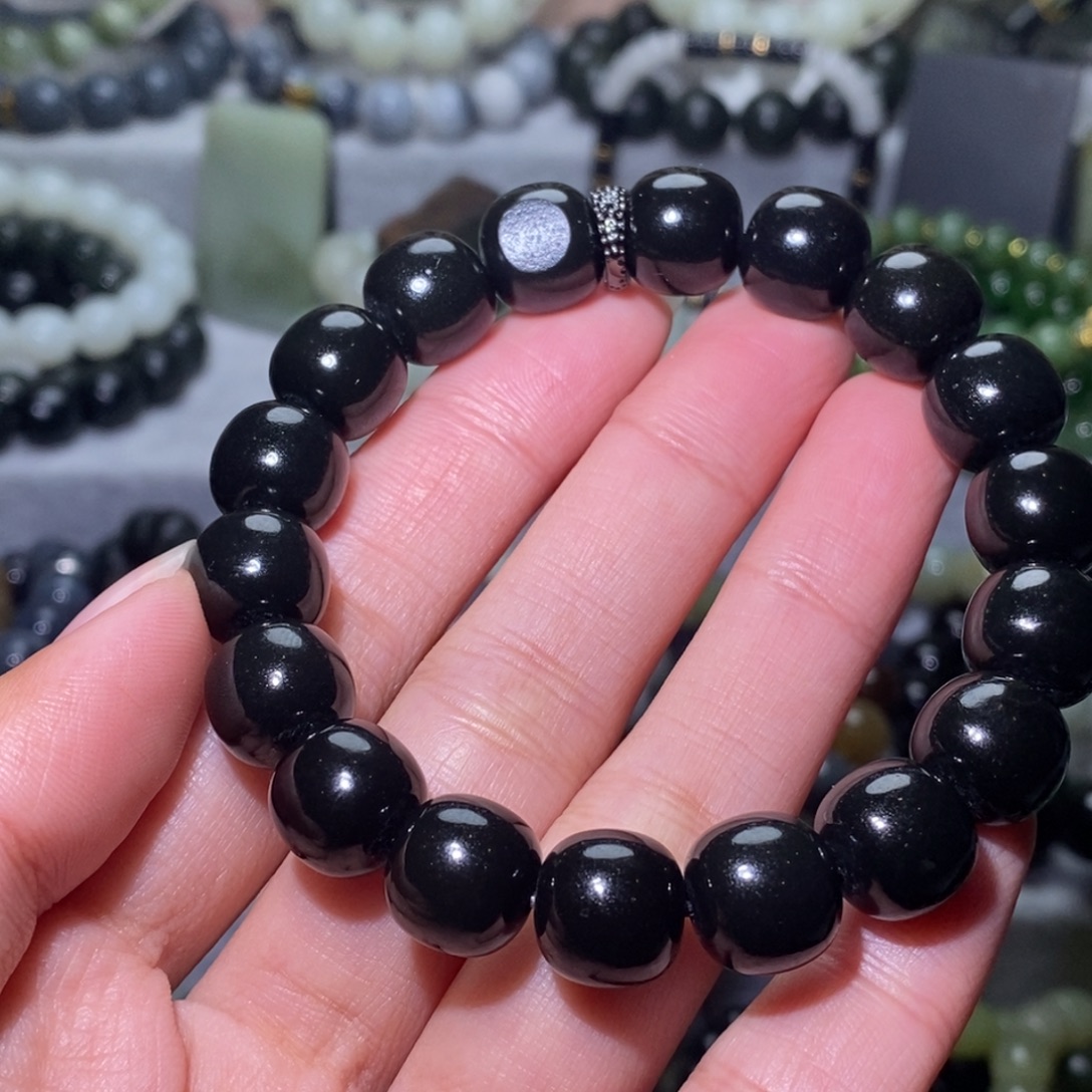 和田玉未镶嵌手链