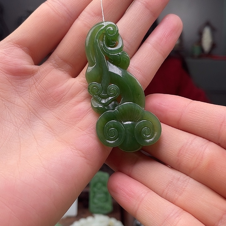 和田玉未镶嵌挂件