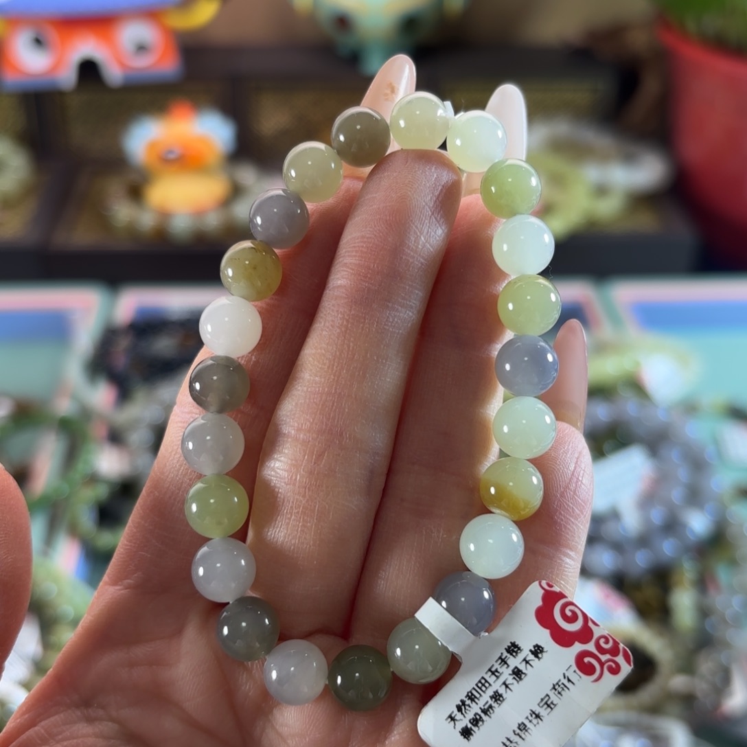 和田玉未镶嵌手串366