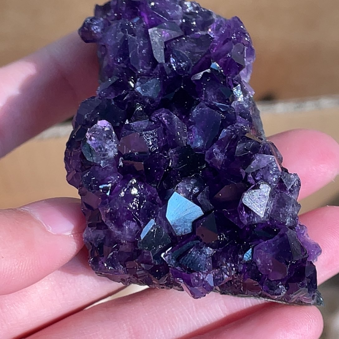 未镶嵌水晶手串乌拉圭紫水晶 35号