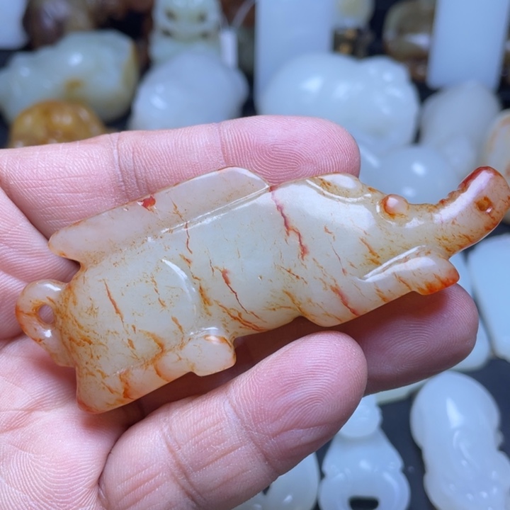 和田玉吊坠(不含链)未镶嵌