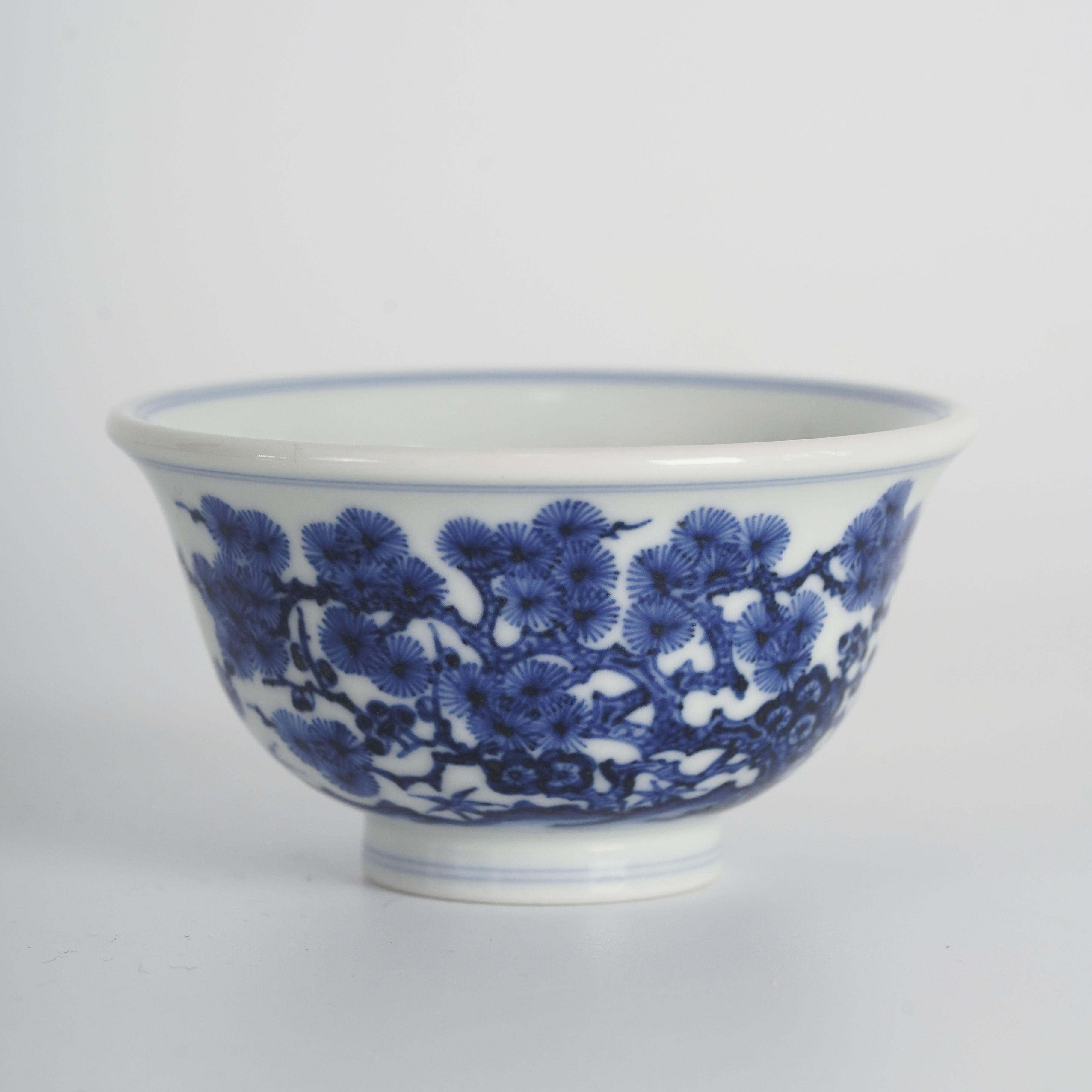 片雲晚谷片云晚谷青花松竹梅小压手杯