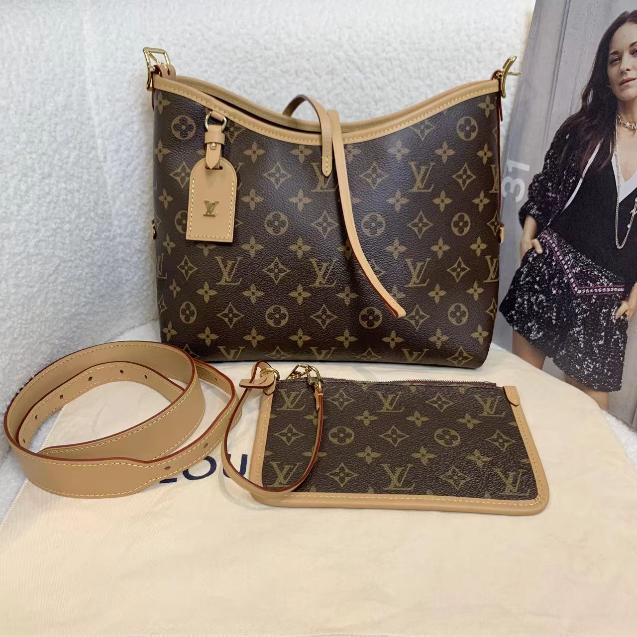 99新 LouisVuitton/路易威登 壹臻/carryall小号芯片包/53784386
