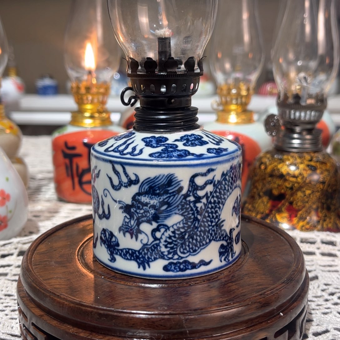 摆件景德镇陶瓷香薰灯