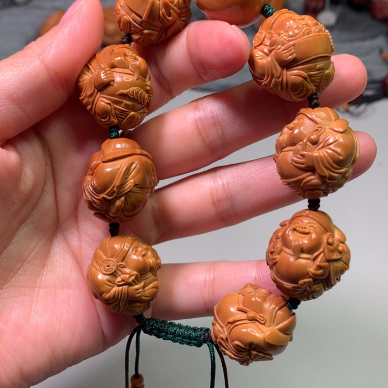 【闪购商品】橄榄核手串/手链?***欠八宝财神橄榄核