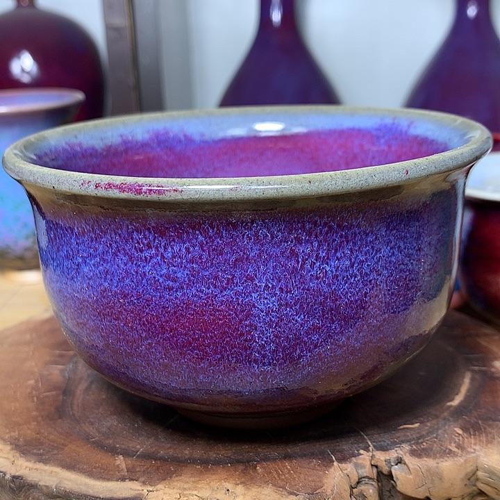 钧瓷杯子，纯手工制作钧瓷杯子