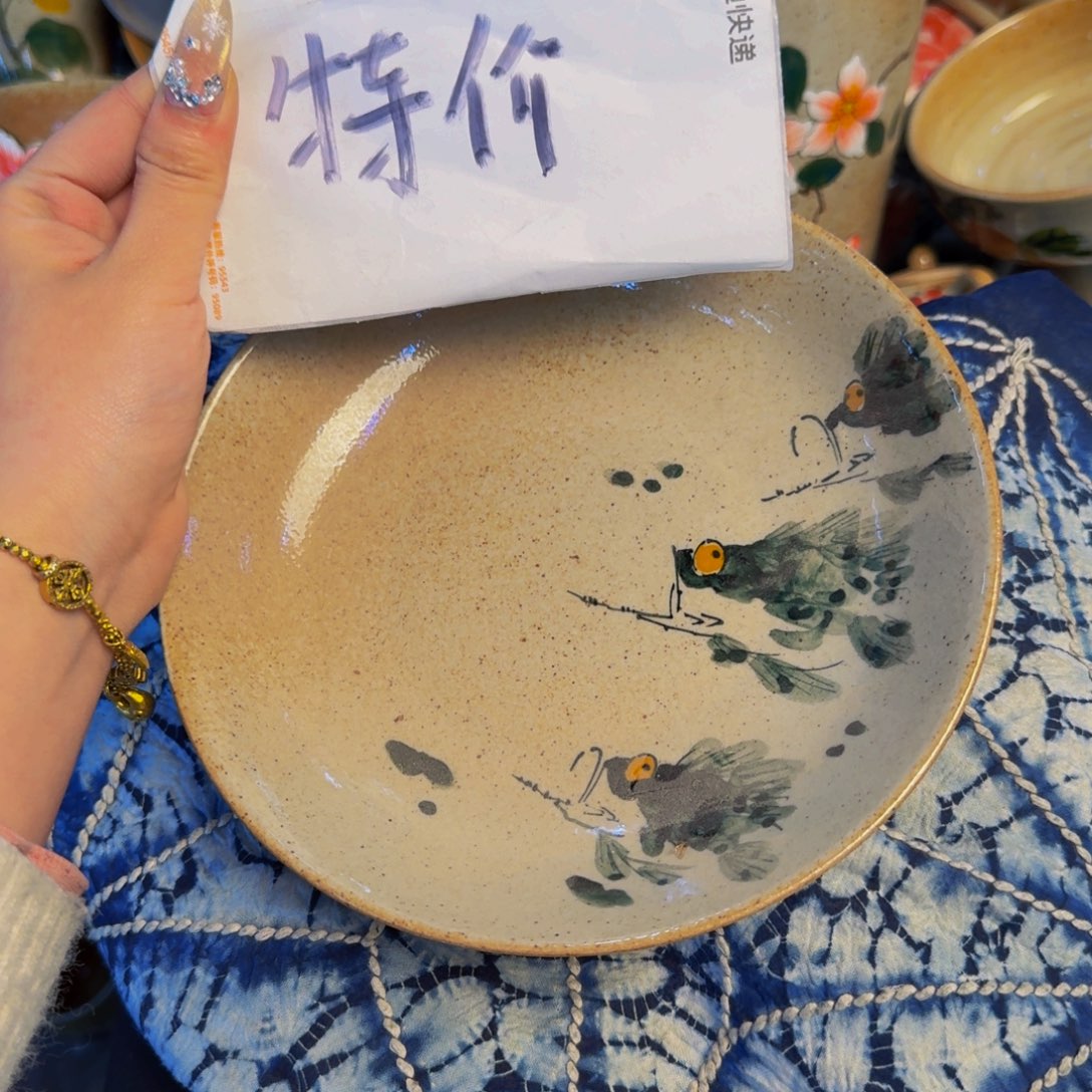 瓷片景德镇陶瓷手工手绘