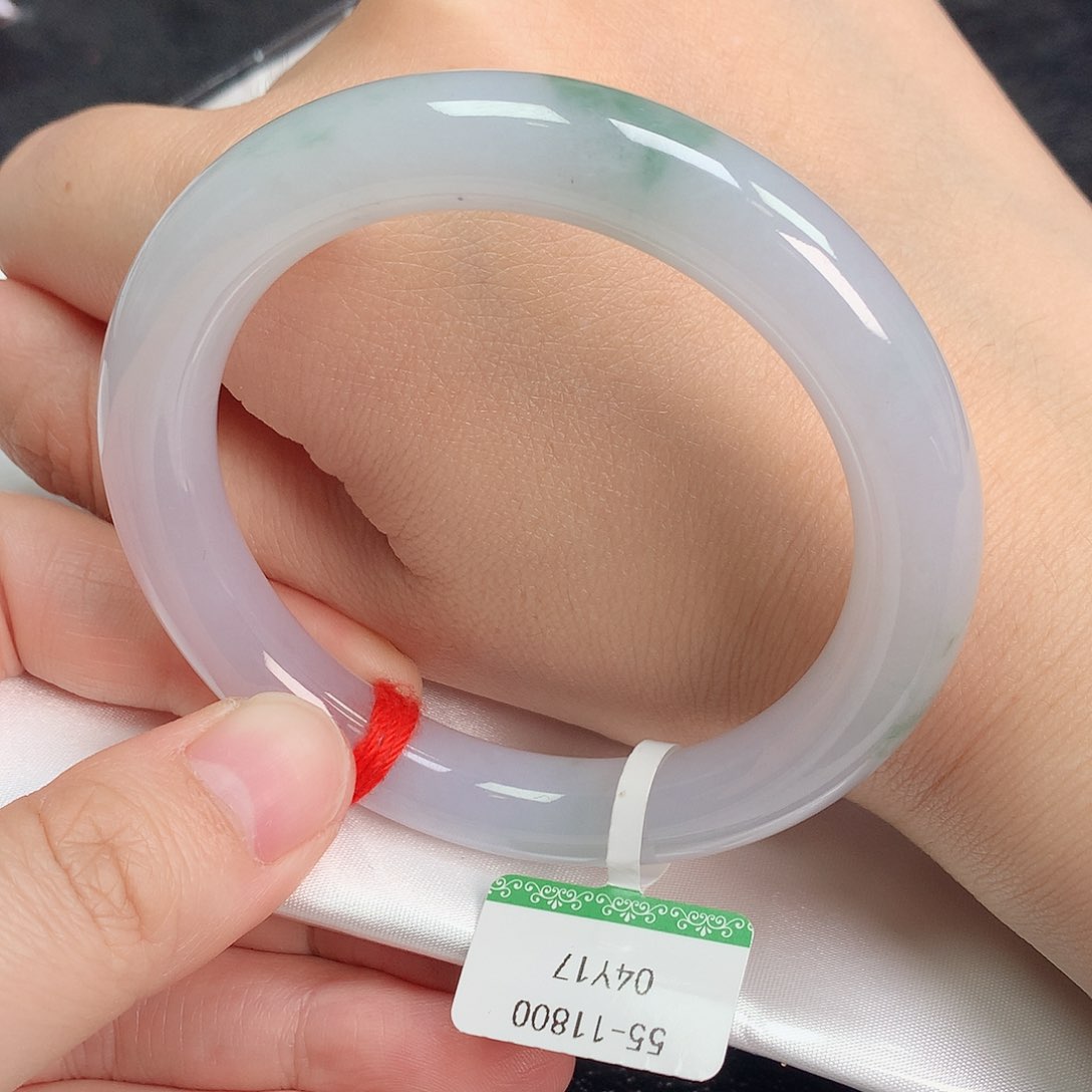 翡翠手镯未镶嵌55圆