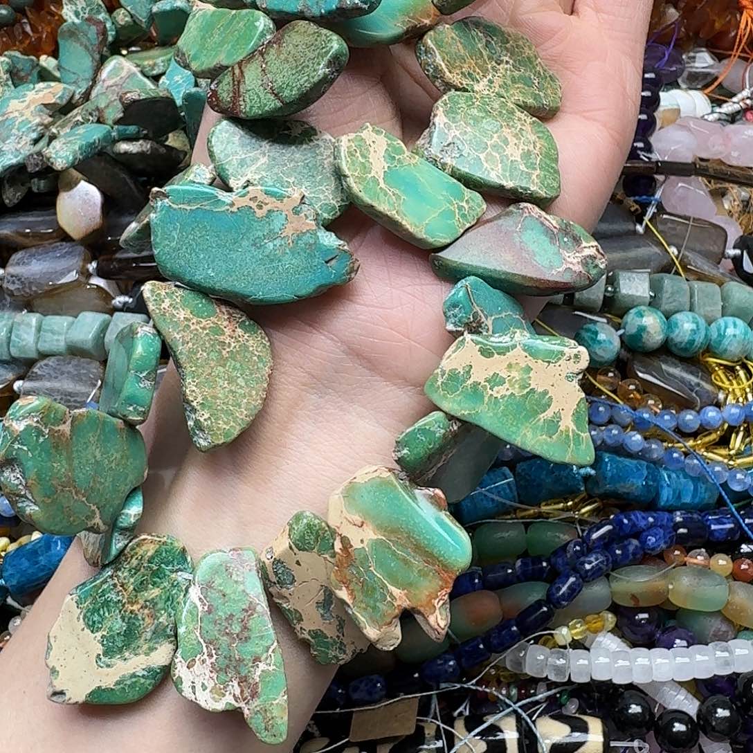 玛瑙/玉髓合金珠宝半成品一条帝王石卡子