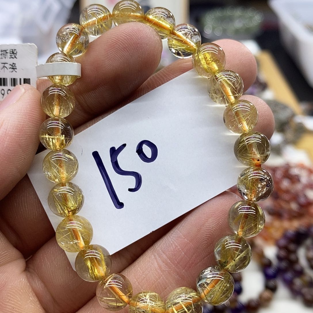 水晶手串未镶嵌天然