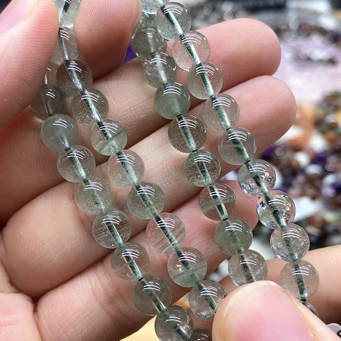 水晶手链未镶嵌多样性发货发一条