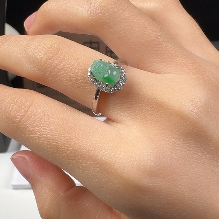 翡翠银S925镶嵌颈饰