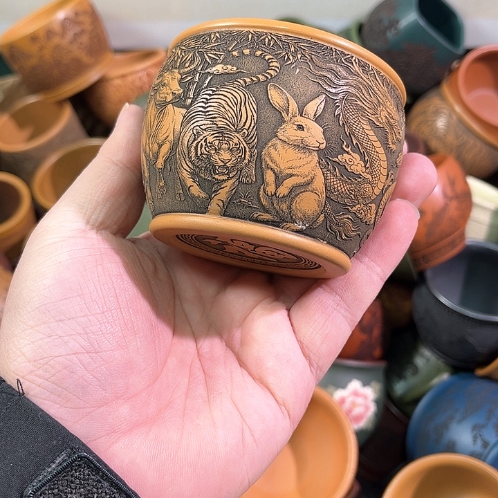 茶杯紫砂全手工紫砂主人杯