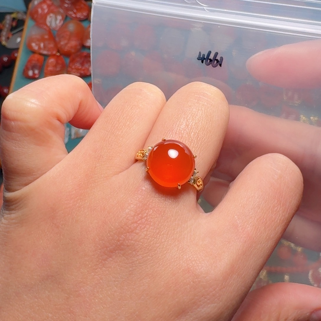 南红玛瑙南红玛瑙银S925镶嵌