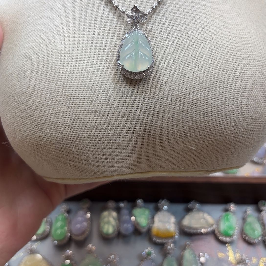 好****翡翠银S925镶嵌吊坠(不含链)