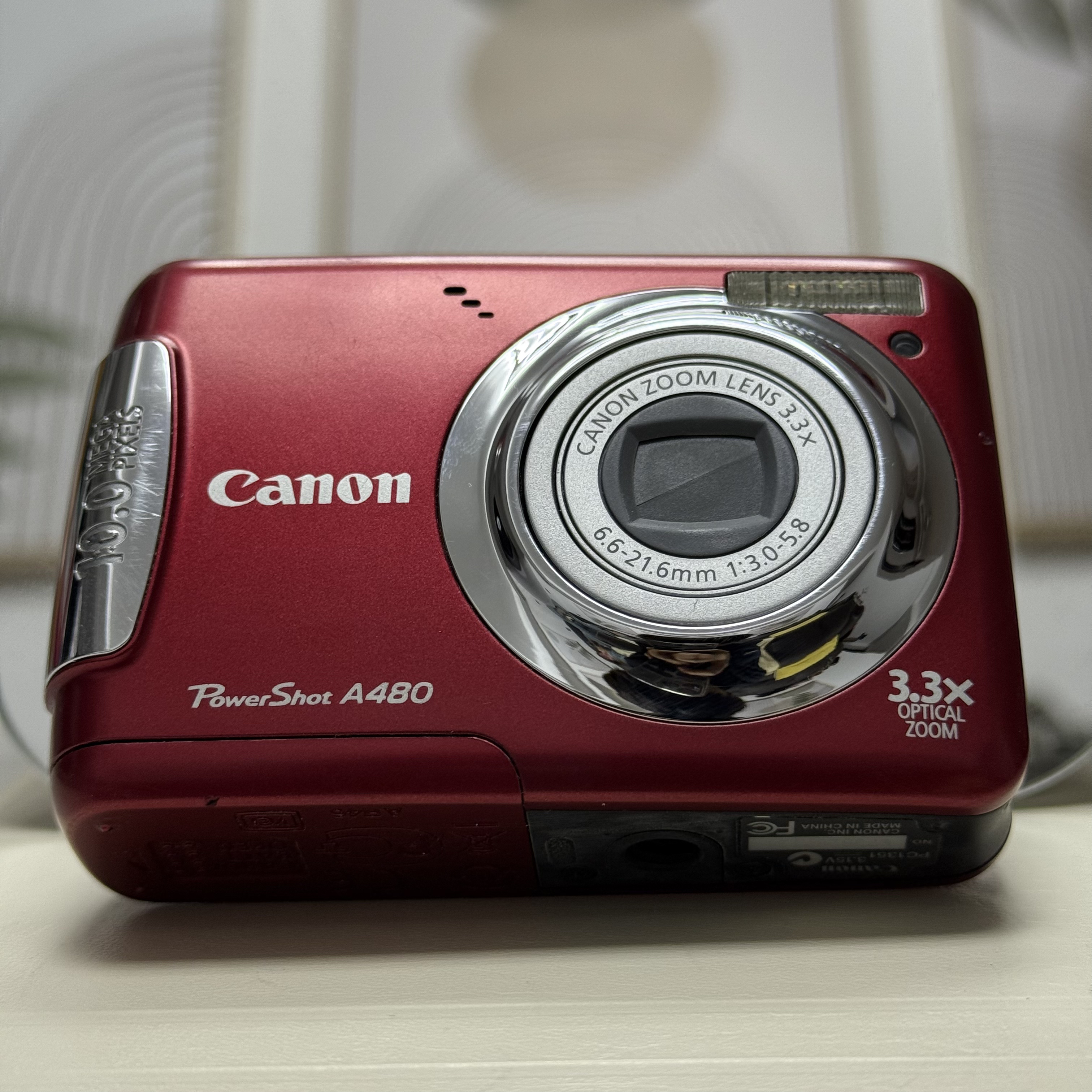 9新 Canon/佳能 佳能a480 1000万像素冷白皮面包机 自备5号电池