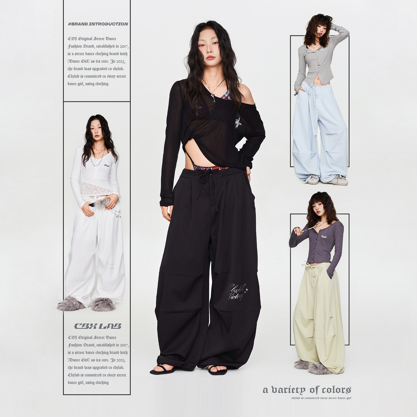 【达人专属】CBXLAB街舞潮牌加绒山本砂洗垂感工装裤秋冬运动裤直筒