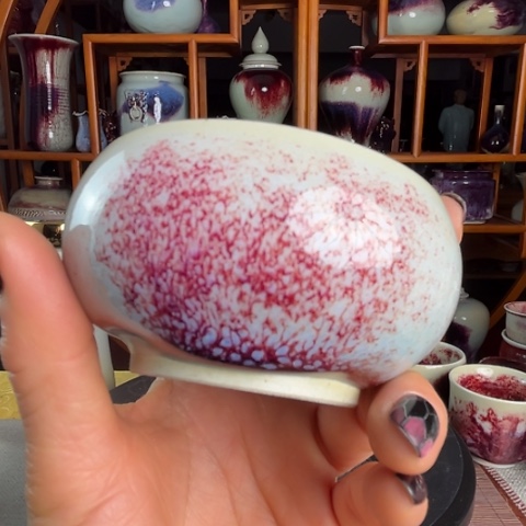 牛家钧窑牛自恒老师钧瓷杯